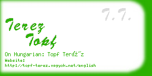 terez topf business card